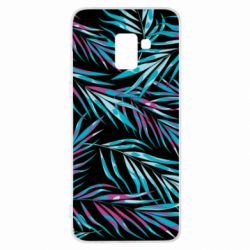 Чохол для Samsung A8+ 2018 Neon Palm Leaves - PrintSalon