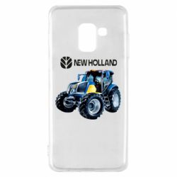 Чехол для Samsung A8 2018 New Holland tractor