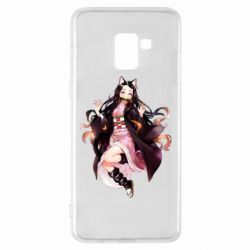 Чохол для Samsung A8+ 2018 Nezuko cat - PrintSalon