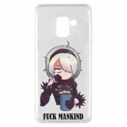 Чехол для Samsung A8 2018 Nier. Fuck Mankind