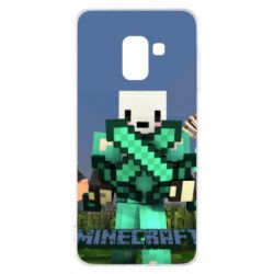 Чехол для Samsung A8 2018 Novaskin Minecraft - PrintSalon