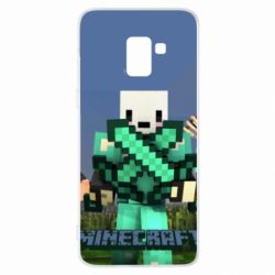 Чехол для Samsung A8+ 2018 Novaskin Minecraft - PrintSalon