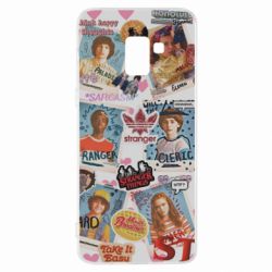 Чехол для Samsung A8+ 2018 Очень странные дела. Стикеры - PrintSalon
