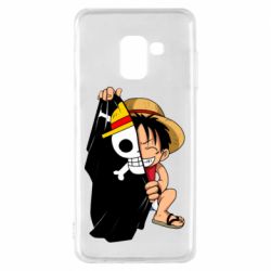 Чехол для Samsung A8 2018 One piece chibi Luffy - PrintSalon