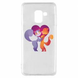 Чохол для Samsung A8 2018 Парочка. Котики - PrintSalon