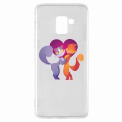 Чохол для Samsung A8+ 2018 Парочка. Котики - PrintSalon
