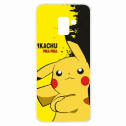 Чехол для Samsung A8+ 2018 Pikachu Pika Pika - PrintSalon