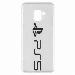 Чехол для Samsung A8+ 2018 PlayStation 5 Logo - PrintSalon