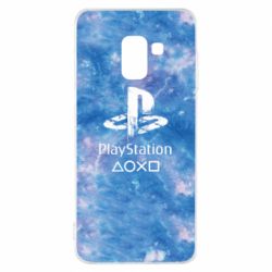 Чохол для Samsung A8 2018 Playstation on tai dai background - PrintSalon