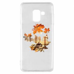 Чехол для Samsung A8 2018 Проезжая осень - PrintSalon