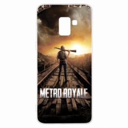 Чехол для Samsung A8+ 2018 Pubg Metro Royale - PrintSalon