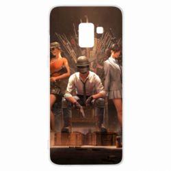 Чехол для Samsung A8+ 2018 Pubg on the throne - PrintSalon