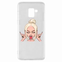 Чехол для Samsung A8+ 2018 Punk Girl - PrintSalon