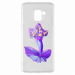 Чехол для Samsung A8+ 2018 Purple Mermaid Barbie - PrintSalon