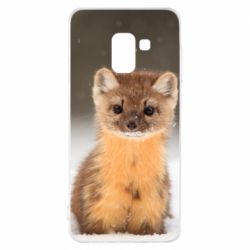 Чехол для Samsung A8 2018 Пушистая куница - PrintSalon