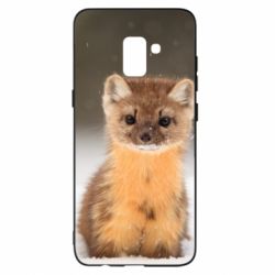 Чехол для Samsung A8+ 2018 Пушистая куница - PrintSalon