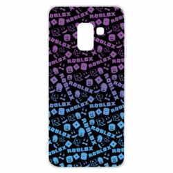 Чехол для Samsung A8 2018 Roblox Gradient - PrintSalon