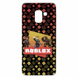 Чехол для Samsung A8 2018 Roblox Heroes 3D - PrintSalon