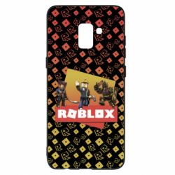 Чехол для Samsung A8+ 2018 Roblox Heroes 3D