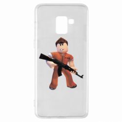 Чехол для Samsung A8+ 2018 Roblox Prisoner - PrintSalon