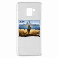 Чехол для Samsung A8+ 2018 русский корабль иди на@ - PrintSalon