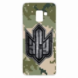 Чехол для Samsung A8+ 2018 РУССКИЙ ВОЕННЫЙ КОРАБЛЬ ІДІ НА ХУЙ! ВСУ - PrintSalon