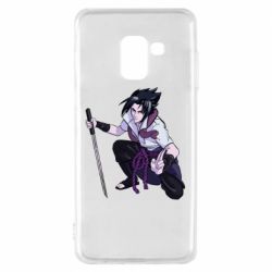 Чехол для Samsung A8 2018 Sasuke with katana - PrintSalon