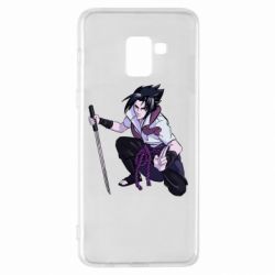 Чехол для Samsung A8+ 2018 Sasuke with katana - PrintSalon
