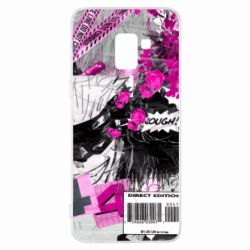 Чехол для Samsung A8+ 2018 Satoru gojo collage - PrintSalon