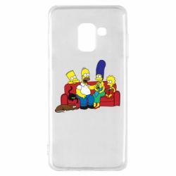 Чехол для Samsung A8 2018 Simpsons At Home - PrintSalon