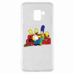 Чехол для Samsung A8+ 2018 Simpsons At Home - PrintSalon