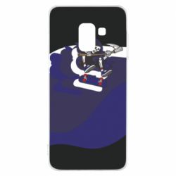 Чохол для Samsung A8 2018 Skater death - PrintSalon