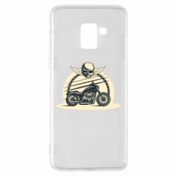 Чехол для Samsung A8+ 2018 Skull and Bike - PrintSalon