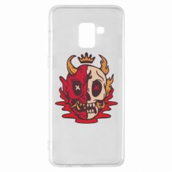 Чехол для Samsung A8+ 2018 Skull face - PrintSalon