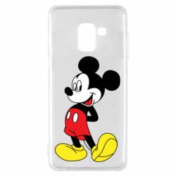 Чехол для Samsung A8 2018 Smiling Mickey - PrintSalon