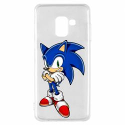 Чехол для Samsung A8 2018 Sonic with smile - PrintSalon