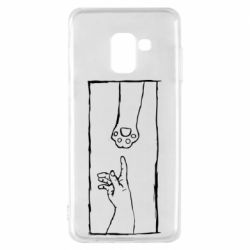 Чехол для Samsung A8 2018 Сreation meow - PrintSalon