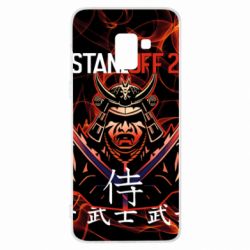 Чехол для Samsung A8+ 2018 Standoff Samurai And Fire - PrintSalon