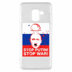 Чехол для Samsung A8 2018 STOP PUTIN - PrintSalon