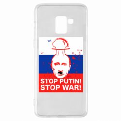 Чехол для Samsung A8+ 2018 STOP PUTIN - PrintSalon