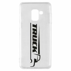 Чехол для Samsung A8 2018 Truck simple art - PrintSalon