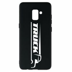 Чехол для Samsung A8+ 2018 Truck simple art - PrintSalon