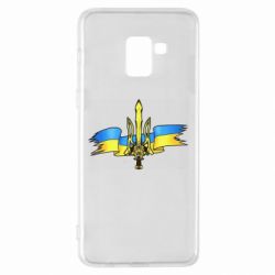 Чехол для Samsung A8+ 2018 Украина трезубец - PrintSalon