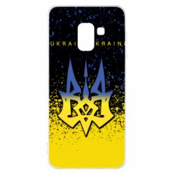 Чохол для Samsung A8 2018 Ukraine, yellow blue - PrintSalon