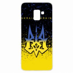 Чохол для Samsung A8+ 2018 Ukraine, yellow blue - PrintSalon