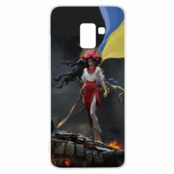 Чохол для Samsung A8+ 2018 Українка захисниця - PrintSalon