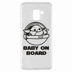 Чехол для Samsung A8+ 2018 Вaby on board - PrintSalon
