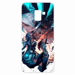 Чехол для Samsung A8+ 2018 Valorant Poster - PrintSalon
