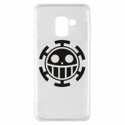 Чехол для Samsung A8 2018 Ван Пис флаг Трафальгара - PrintSalon