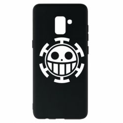 Чехол для Samsung A8+ 2018 Ван Пис флаг Трафальгара - PrintSalon